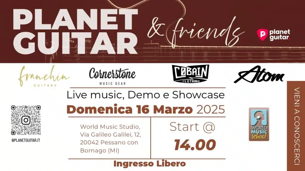 Volantino 1o planet guitar friends